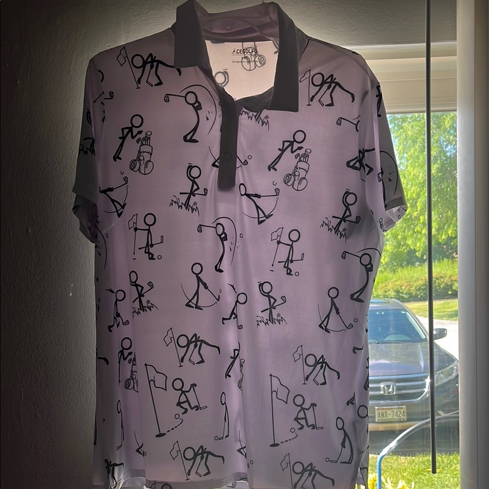 Black and White Graphic womens Shirt